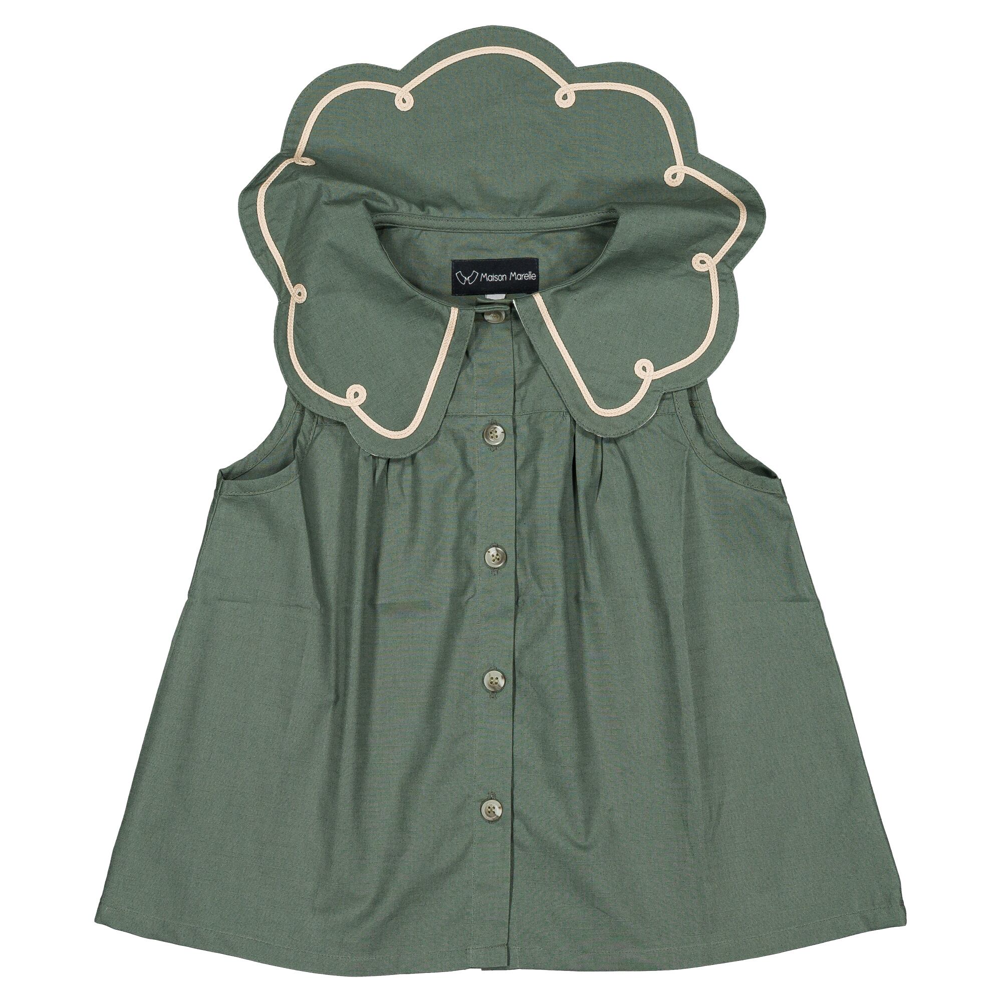 予約【Maison Marelle】Shirt BAUME- green / 6Y~12Y / 6月上旬以降入荷