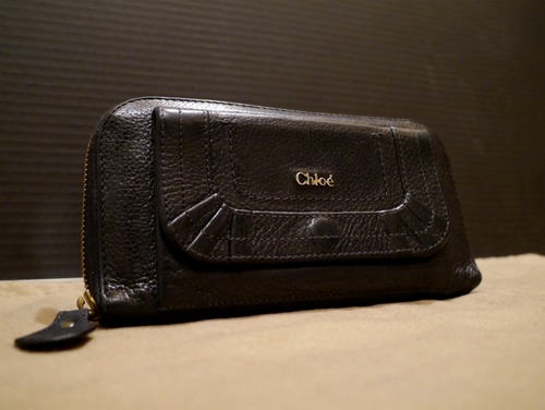 美★Chloeクロエ ラウンドジップレザー長財布 パラティ★