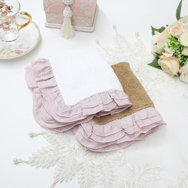 ボルゴ デレ トヴァーリエ ミニタオル 2色より選択 輸入雑貨 REBORGO-00white/tulle noce/tulle