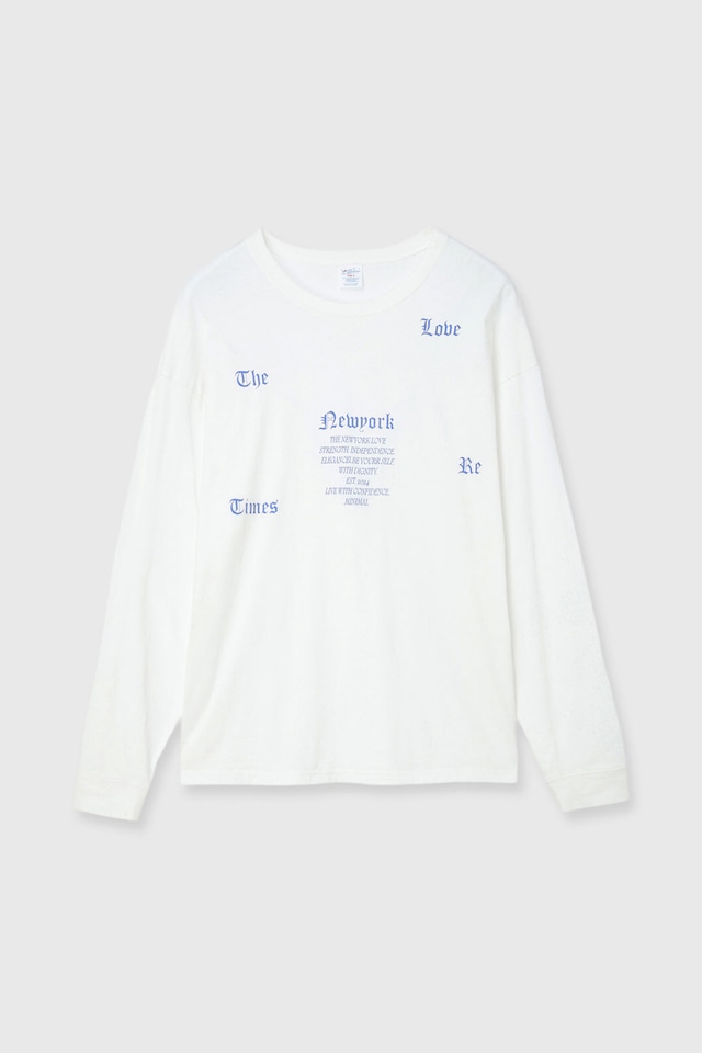 CREDONA  PARMANENT L/S TEE パーマネントロングスリーブT  The Love Time Re