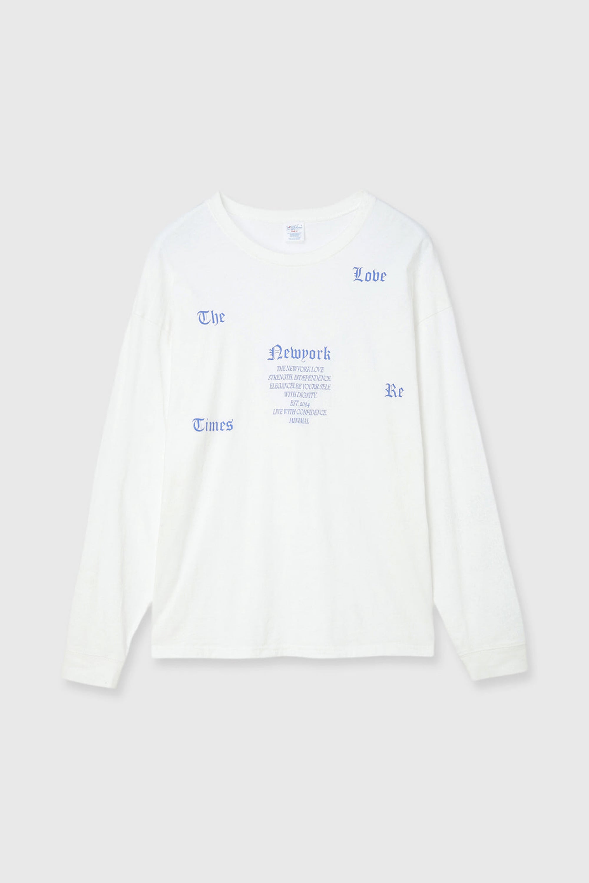 CREDONA PARMANENT L/S TEE パーマネントロングスリーブT The Love Time Re
