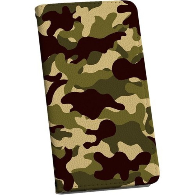 iphone7 ケース カバー 手帳 スマコレ 手帳型 レザー 手帳タイプ 革 スマホケース スマホカバー 010207 迷彩 緑 16