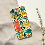 受注生産 iPhoneケース カラフル記号の民芸パターン｜フォークアート PSYF055A