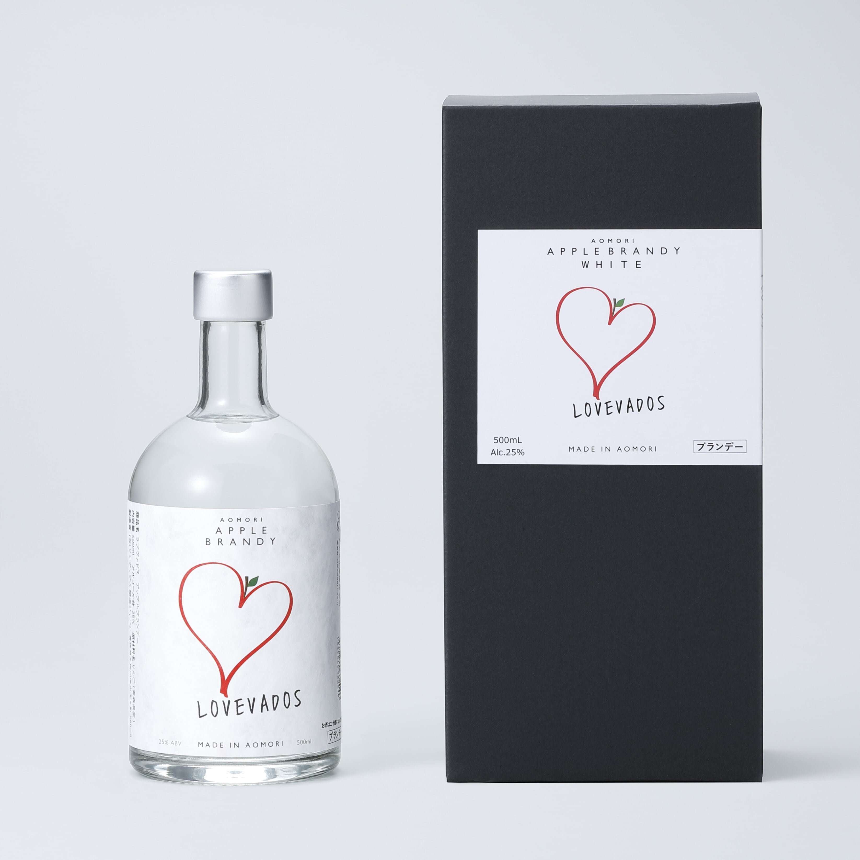 化粧箱入】LOVEVADOS アップルブランデー500mL 25度 | モホドリ蒸溜研究所