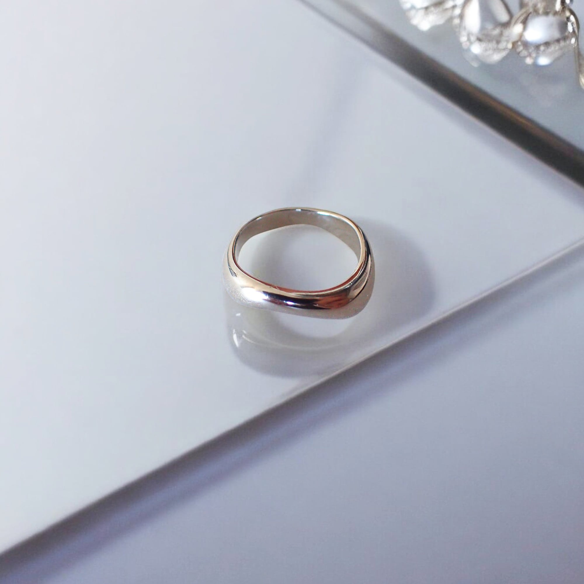 シルバー・ウェーブ・リング | jojono