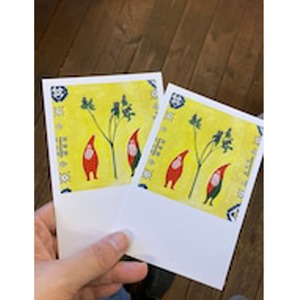 ポストカード　034番「サンタとヒオウギの実」