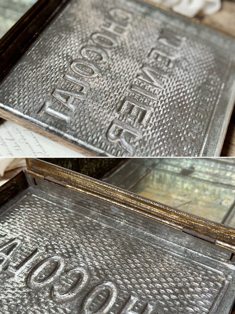 ショコラムニエのTIN缶 CHOCOLAT MENIER | Brocante de La Cocotte