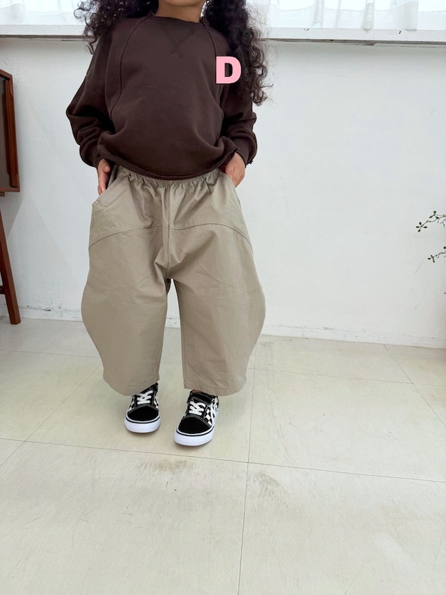 【取寄】dress monster|circle pants (beige)|サークルパンツ(ベージュ)|S-JS(1-5号)|kids&jr|26 autumn