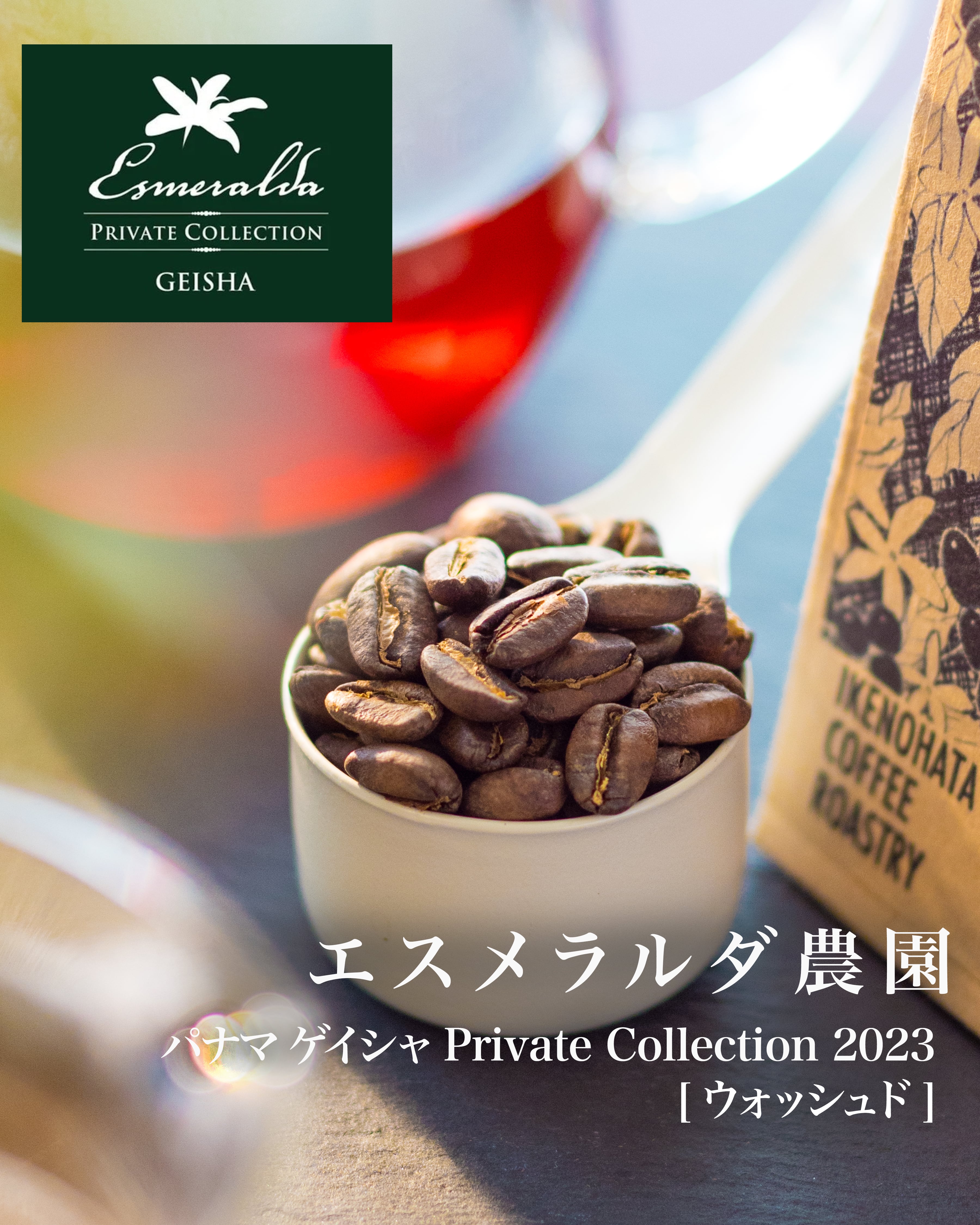 パナマ エスメラルダ [ウォッシュド] Private Collection ゲイシャ<2023> 200g