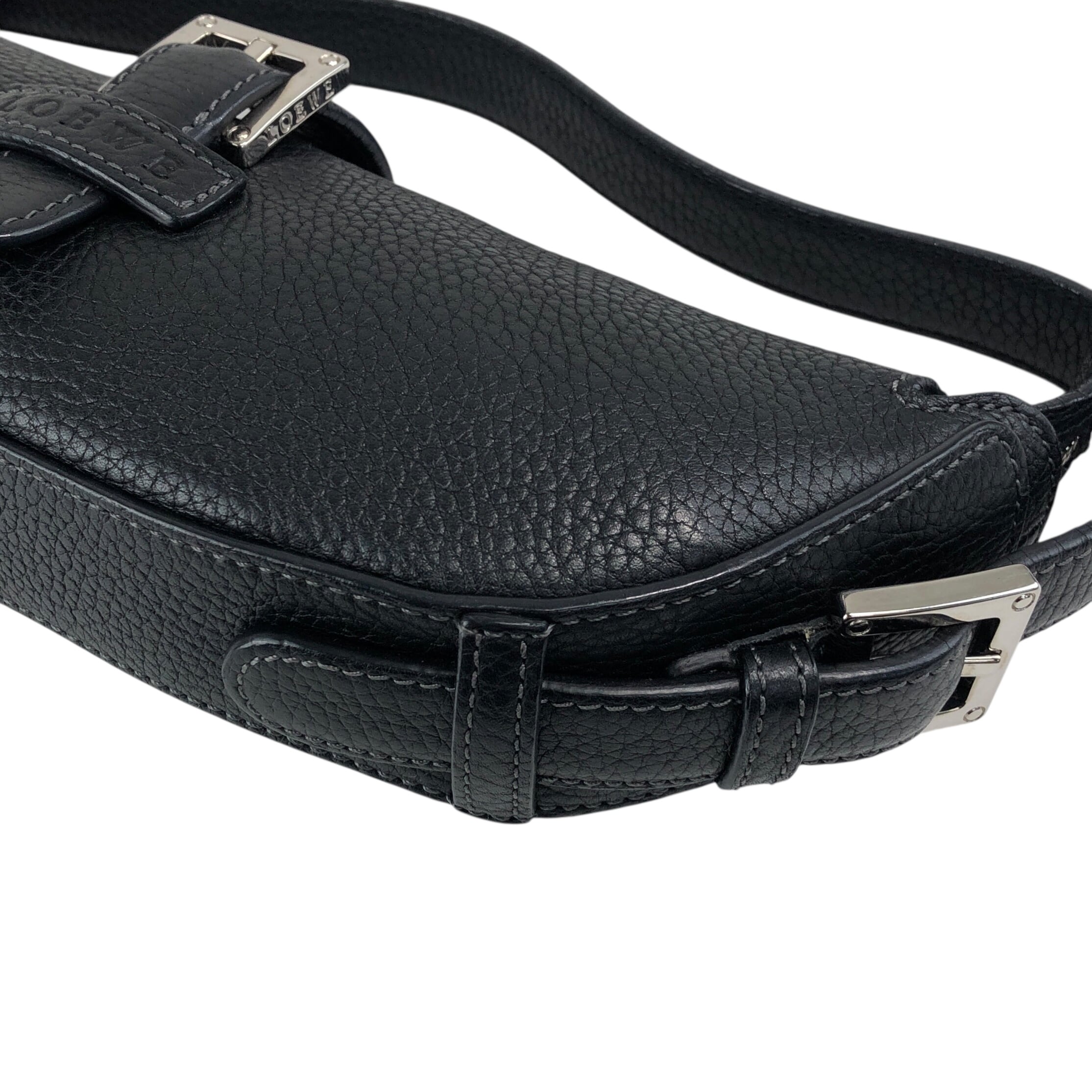 LOEWE ロエベ ハンドバッグ ブラック レザー センダ vintage