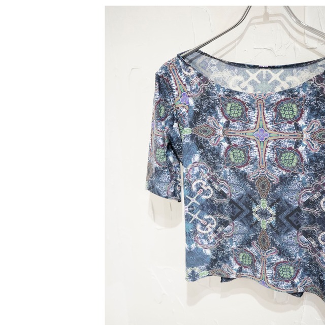 IsseyMiyake TribalGeometryStretchTop