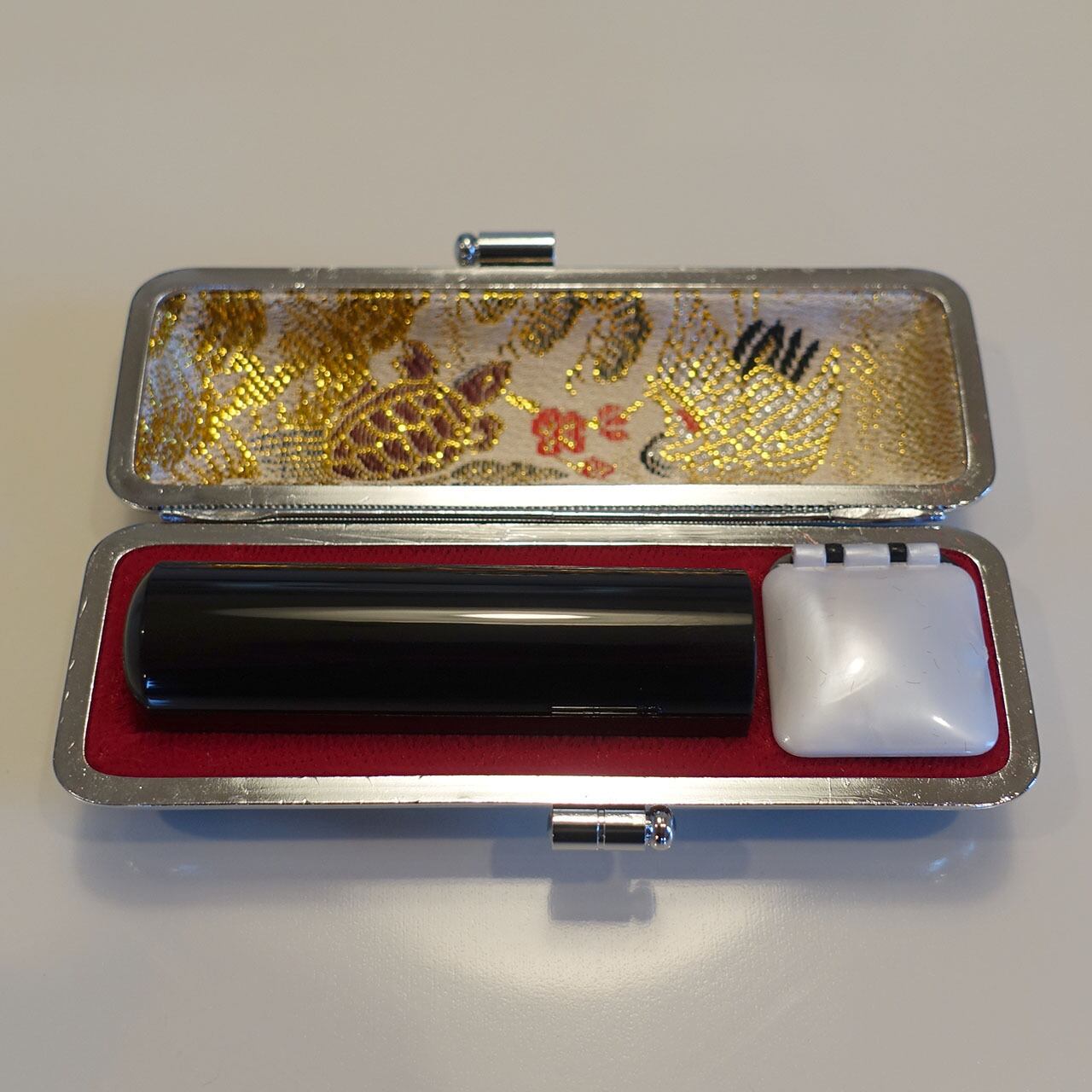 実印：黒水牛16.5ミリ丸