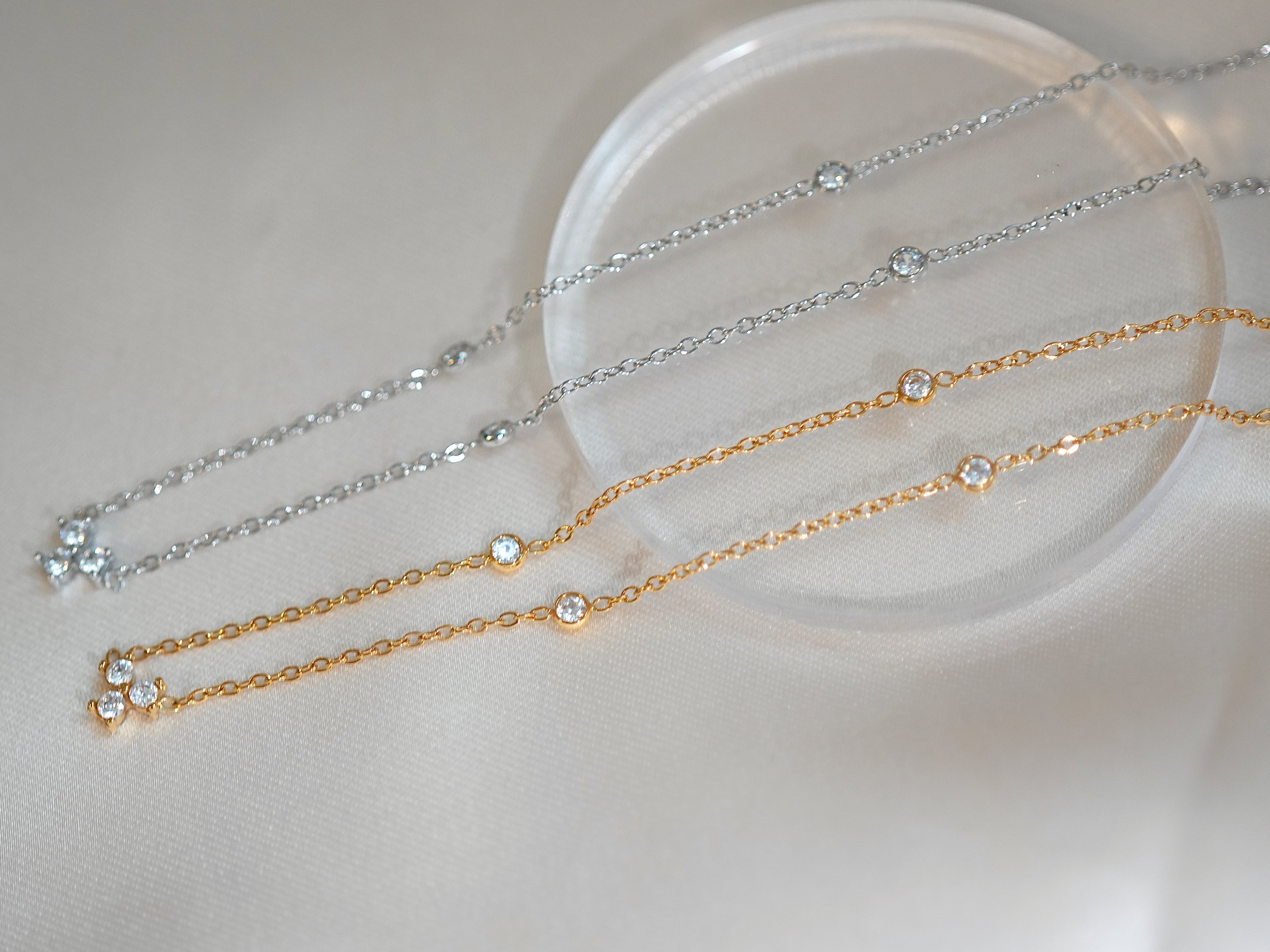 fifth mini dia necklace | mimi accessory / 錆びにくい高品質