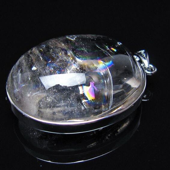 アイリスクォーツ 水晶 ペンダント 虹入り おまかせ便 一点物 112-14169