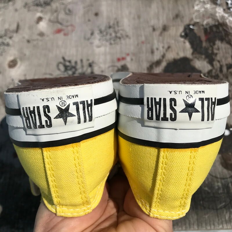 90's CONVERSE コンバース ALL STAR LOW キャンバススニーカー LEMON