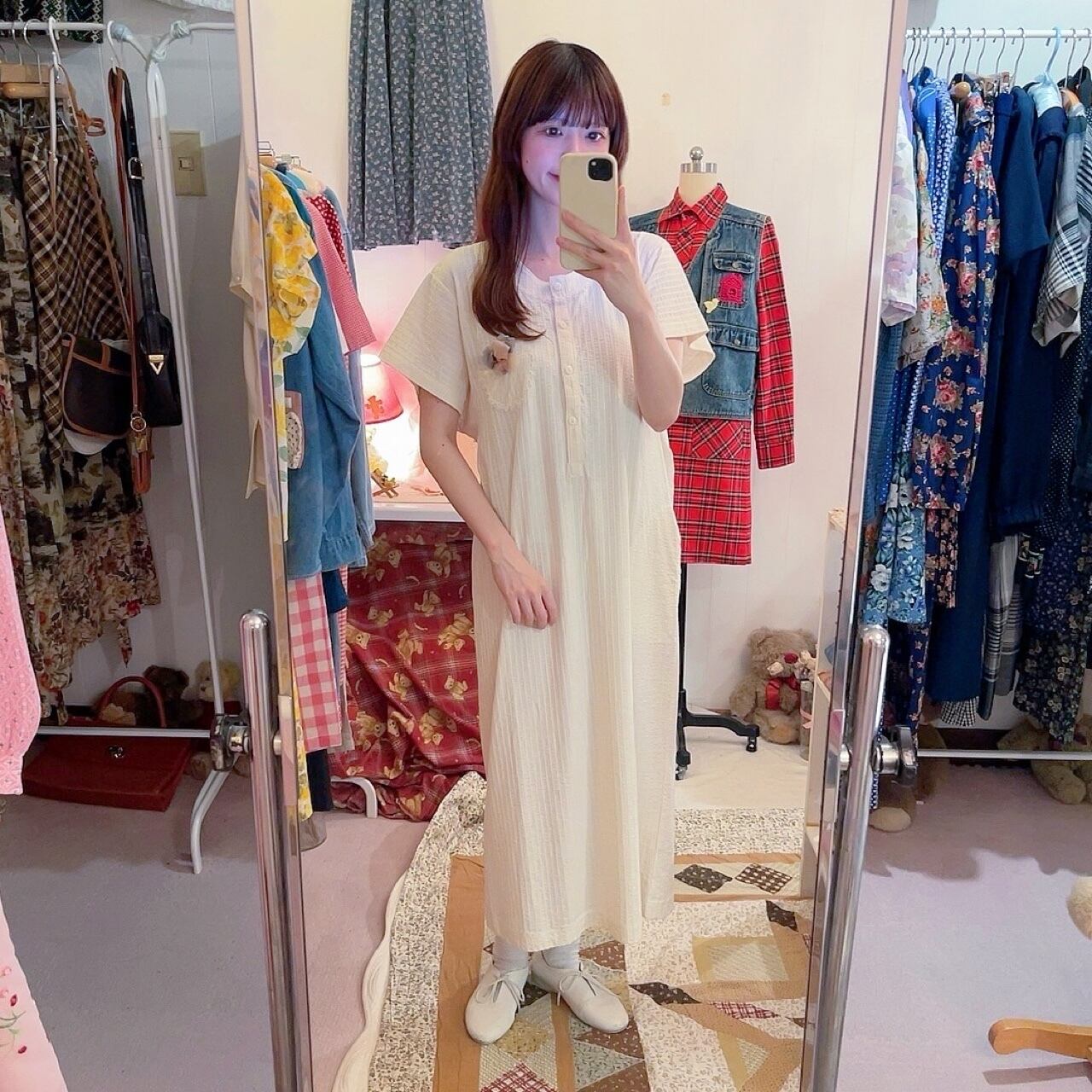 flower pocket neglige one-piece