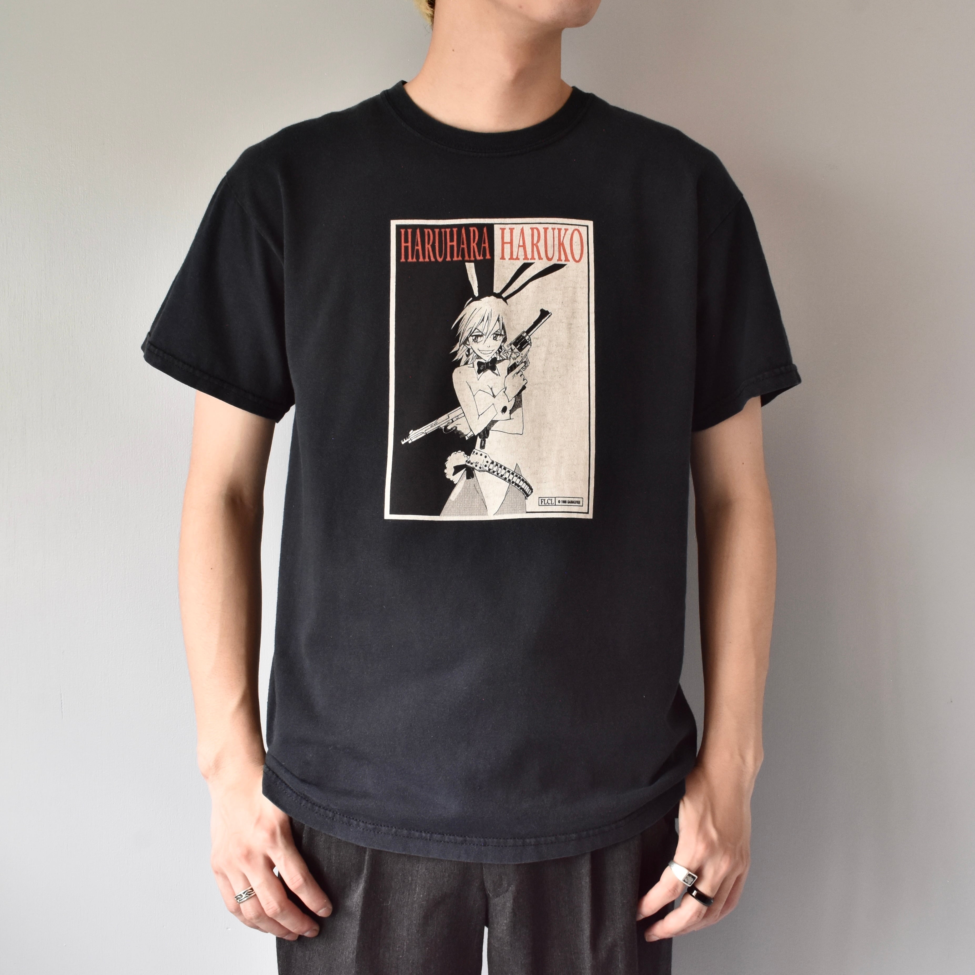 VINTAGE】 “FLCL” 『ハルハラ・ハル子』 Front Printed Anime T-shirt