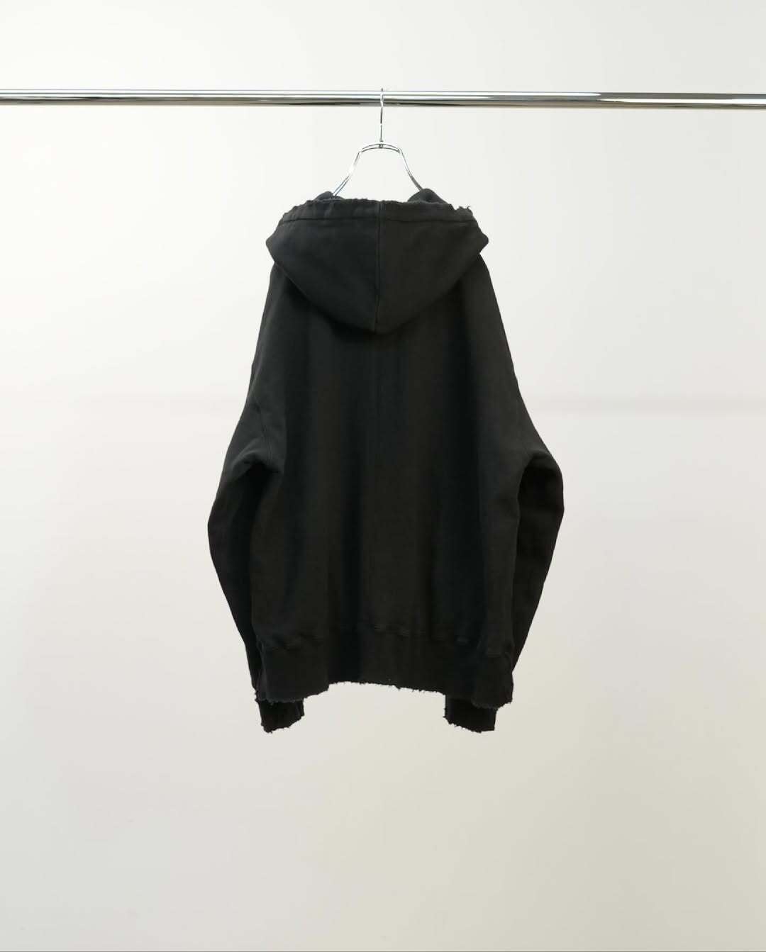 ANCELLM／ZIP-UP HOODIE　Black ANCELLM ZIP UP HOODIE BLACK 2025AW 通販ページ octavia[オクタヴィア]