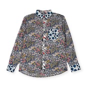 KAWATANI SHIRT カワタニシャツ 花柄 BD ボタンダウン 長袖 柄シャツ M/マルチ メンズ 河谷シャツ