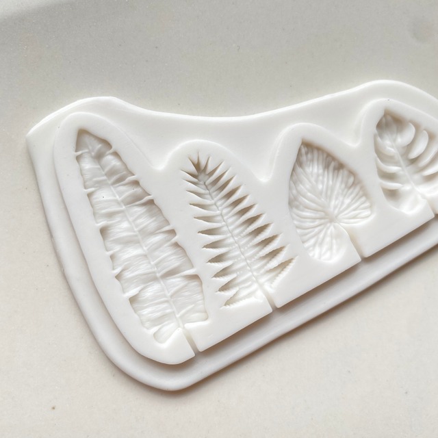 シリコンモールド アジアンリーフ【SM12】 empathy polymer clay・tools