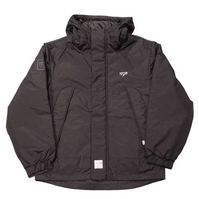 SEVENTY FOUR(セブンティーフォー) / NYLON HOOD SHELL PARKA(BLACK)(STF23WS10)(ナイロンフードジャケット)