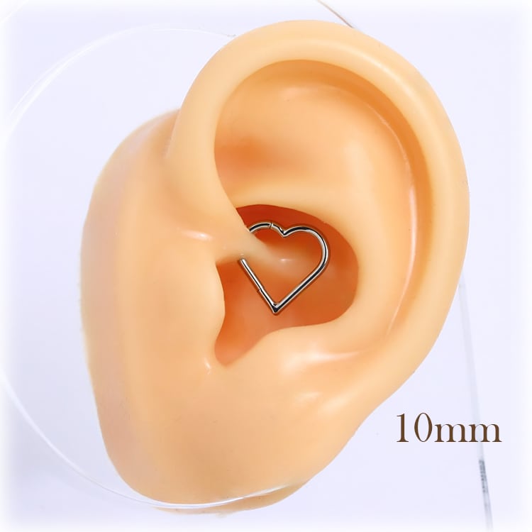 高品質 医療用チタン CBR055 16G ハート型 ワンタッチセグメント