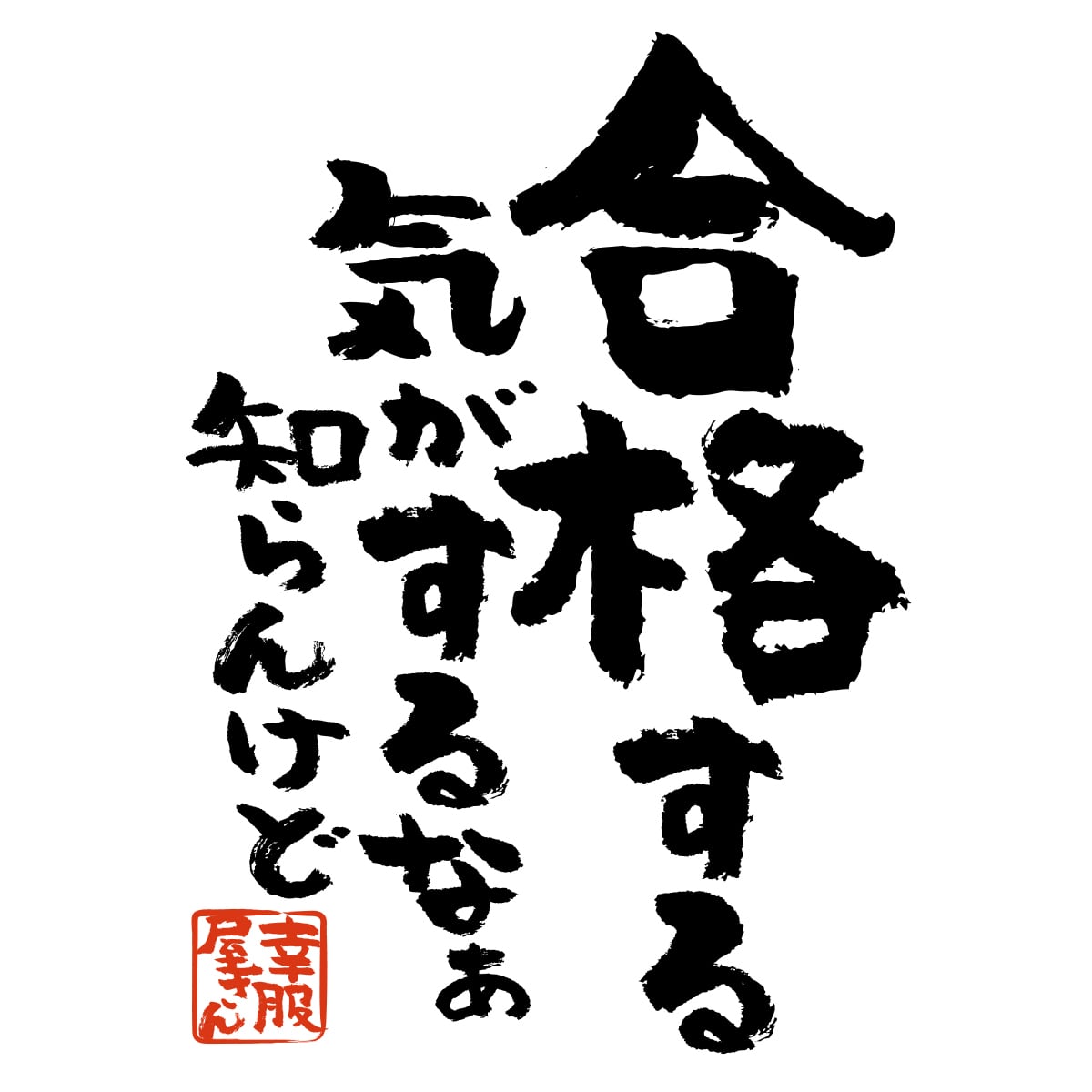 合格する気がするなぁ知らんけど 合格祈願 Tシャツ ka500-17 受験対策