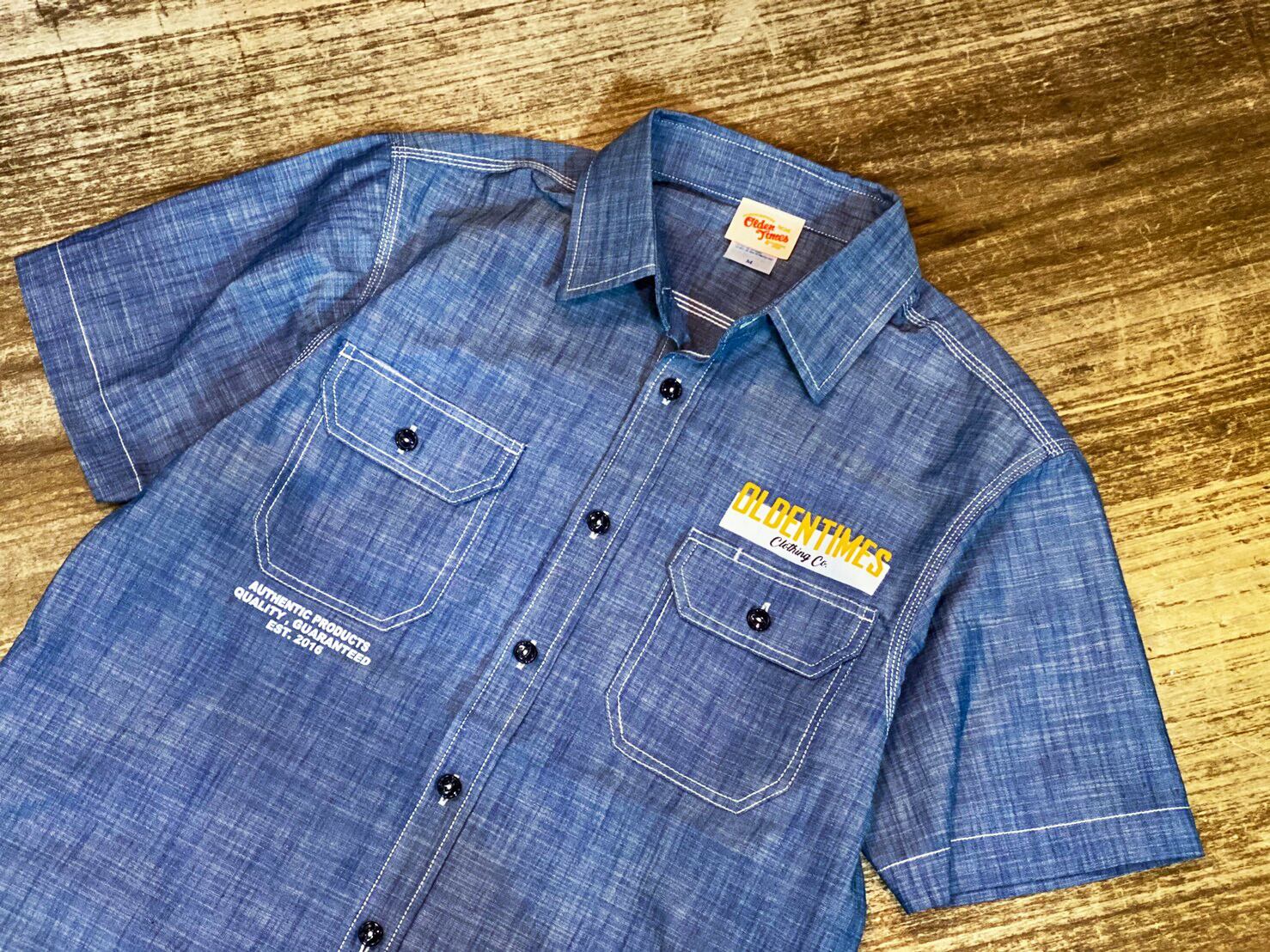 T/C CHAMBRAY WORK SHIRT OLDENTIMES OKINAWA OLDENTIMES オールデンタイムス Work Shorts ワークショーツ