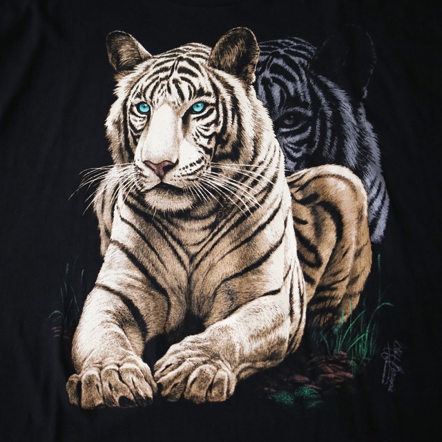 ”白虎" 2XL front print h/s big tee