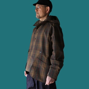 ASEEDONCLOUD アシードンクラウド　Bag Hoodie Camouflage check khaki