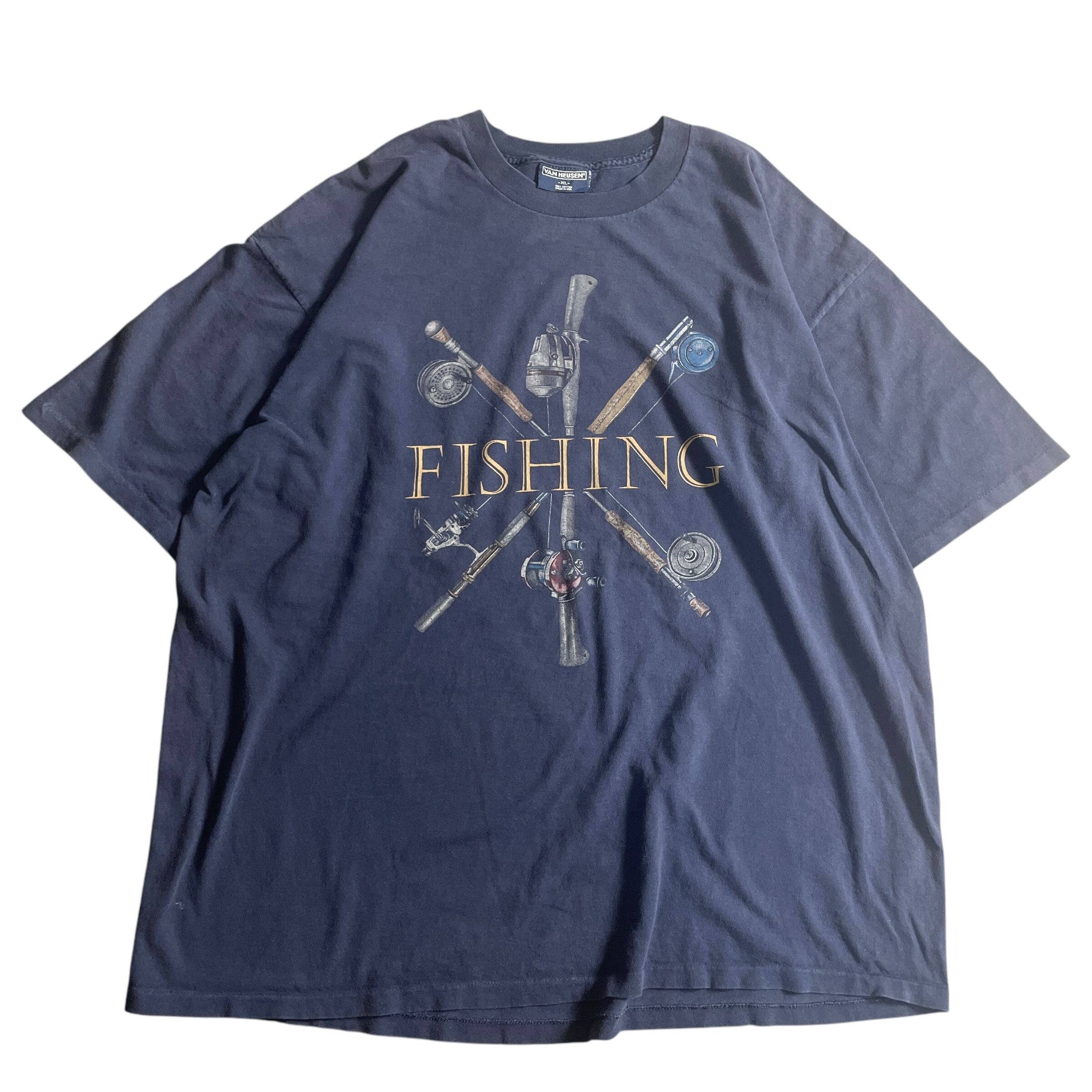 90s USA製 VAN HEUSEN 釣り vintage T-shirt