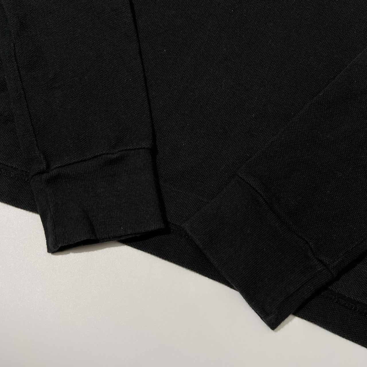 RALPH LAUREN ラルフローレン THE SKINNY POLO 刺繍入り 長袖 ポロシャツ L /ブラック/レディース