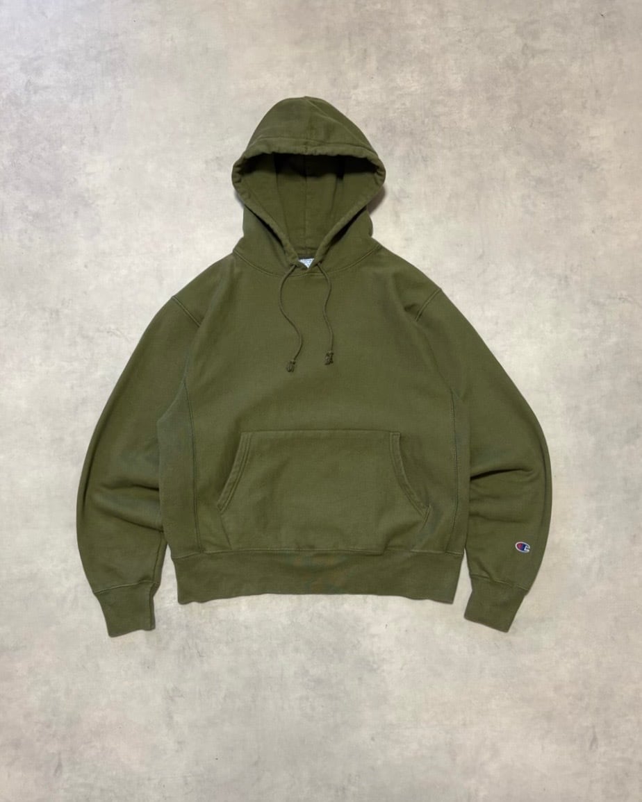 【Used】“Champion” Reverse Weave Blank Pullover Hoodie