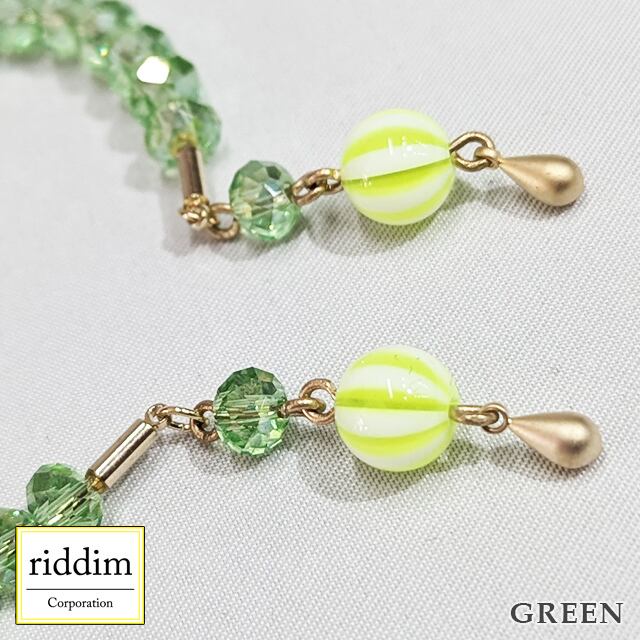 ガラスビーズブレスレット [ riddim ] リディム | riddim