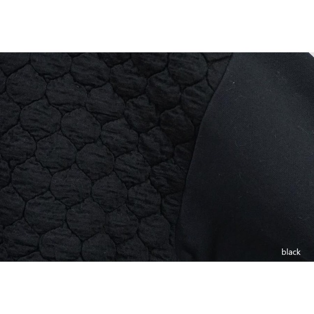 nachukara(ナチュカラ) サークルキルト×裏起毛ドッキングプルオーバー【日本製】【SALE20％OFF】