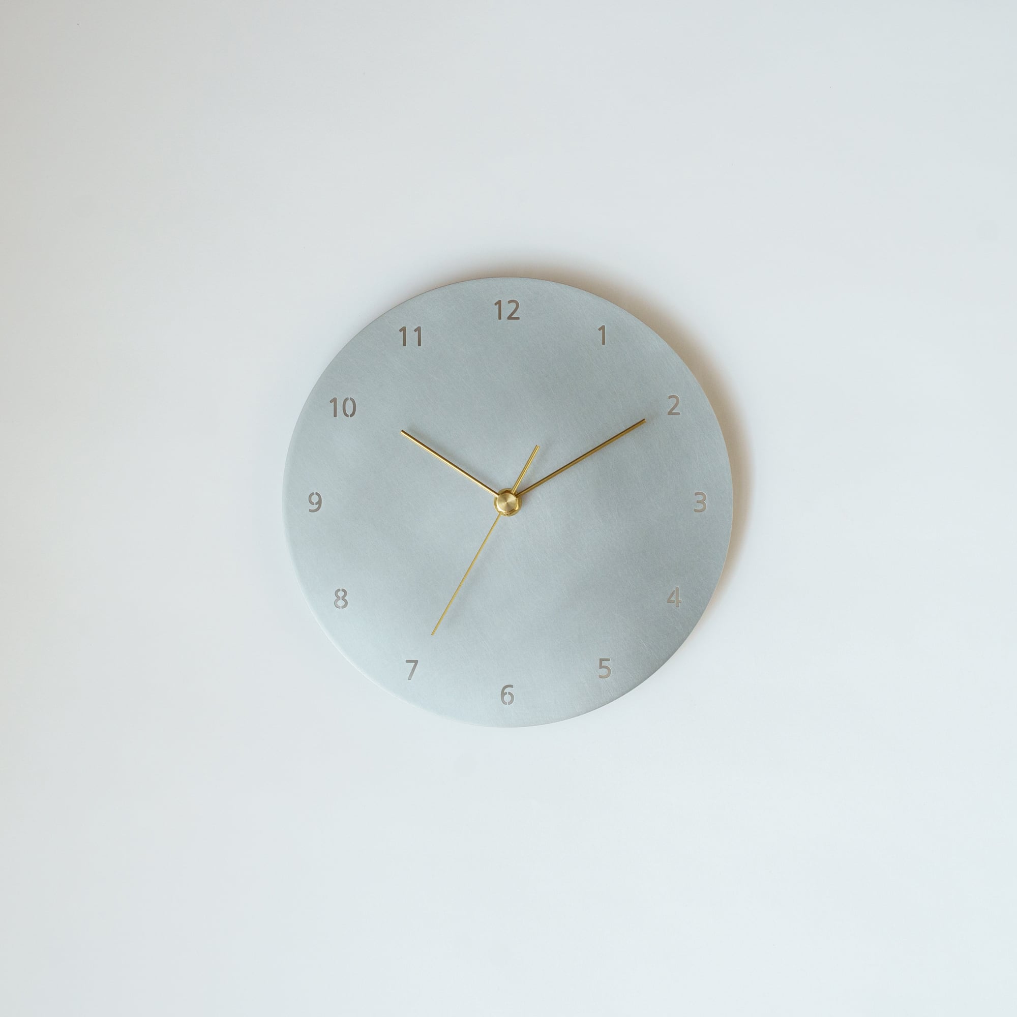 minimal wall clock 220 _ number / aluminum 壁掛け時計 220 数字
