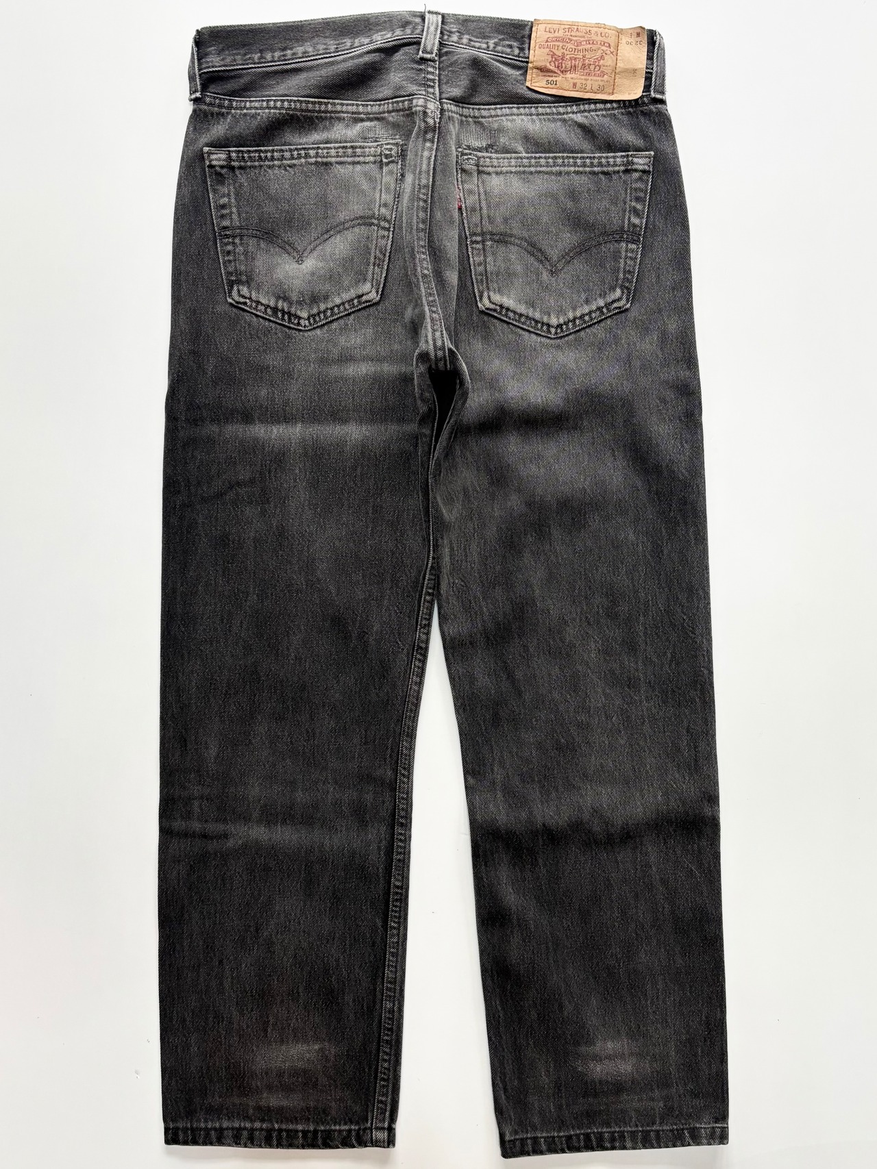 90s Levi’s 501 BLACK DENIM PANTS MADE IN USA Size W32L30→W31.5L28