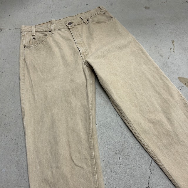 1990s LEVI'S 550 BROWN DENIM PANTS