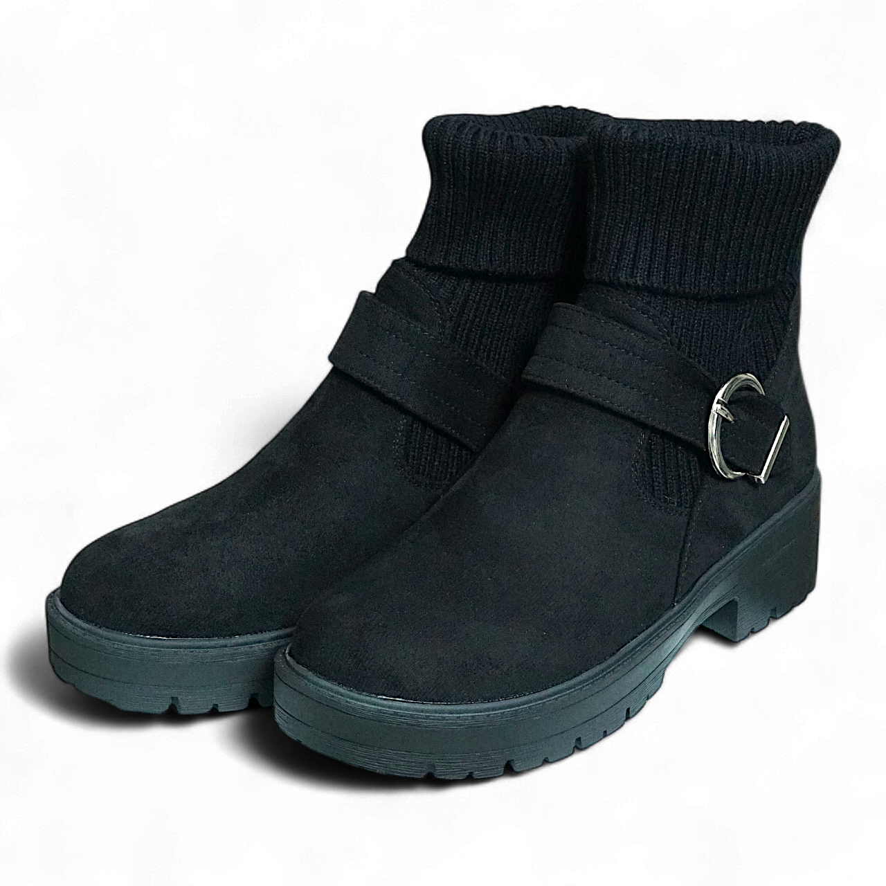 ニットブーツ ブラック Knit boots Black 253-S-16