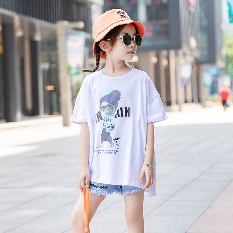 スリーブTシャツ サマースタイルルーズ薄手半袖 ハーフスリーブ 夏物 トレンディボーイ98478632443