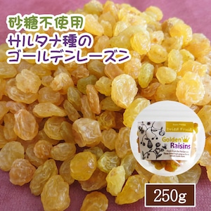 砂糖不使用 ゴールデンレーズン ドライフルーツ 250g レーズン