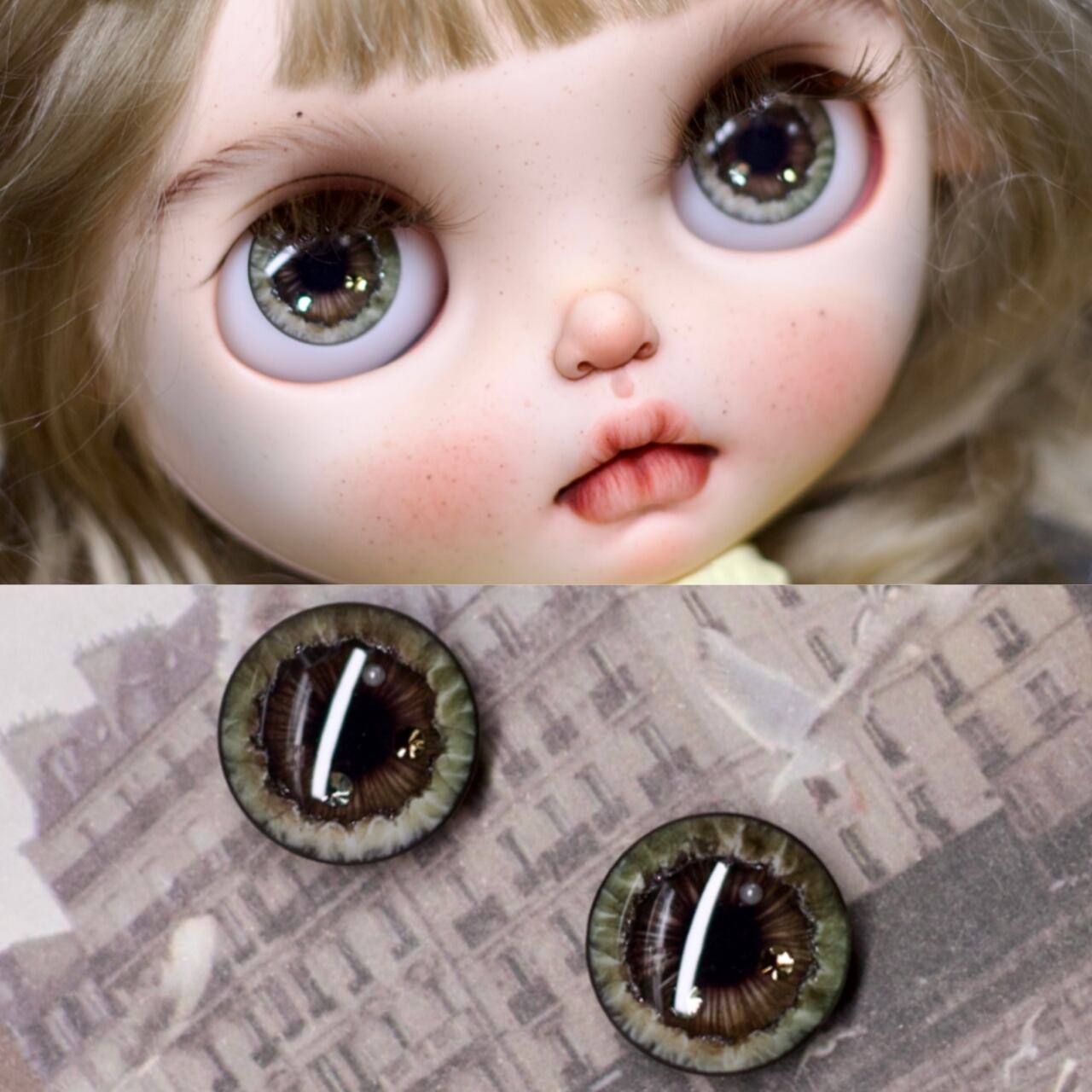 受注製作】【ブライス用アイチップ】ドールアイ Blythe カスタムアイ