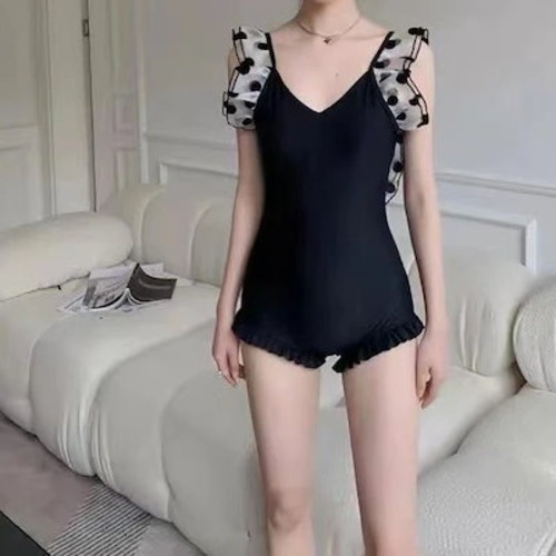 水着 セクシー やせて見える 腹を隠す れんけつたい 胸が小さい ギャザー スカート 温泉 スイミング ワンピース 韓国