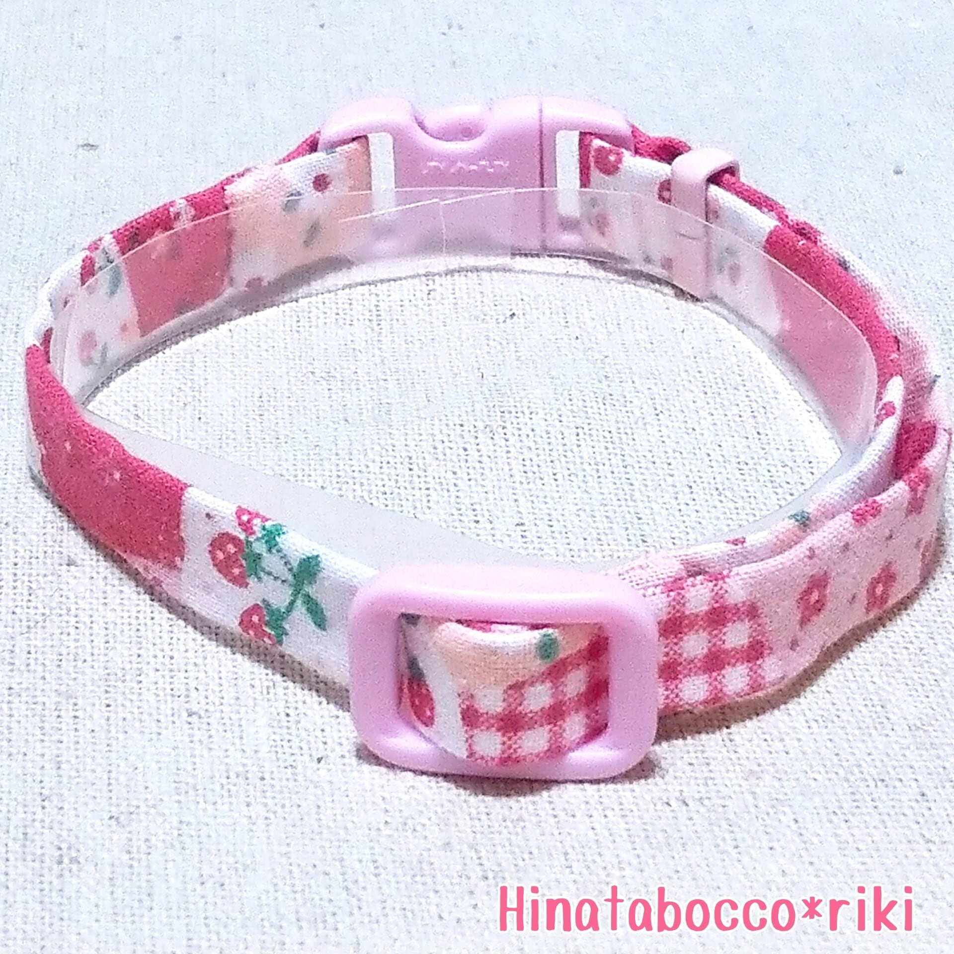 猫用のおめかし花柄首輪 Cat N017 Hinatabocco Riki