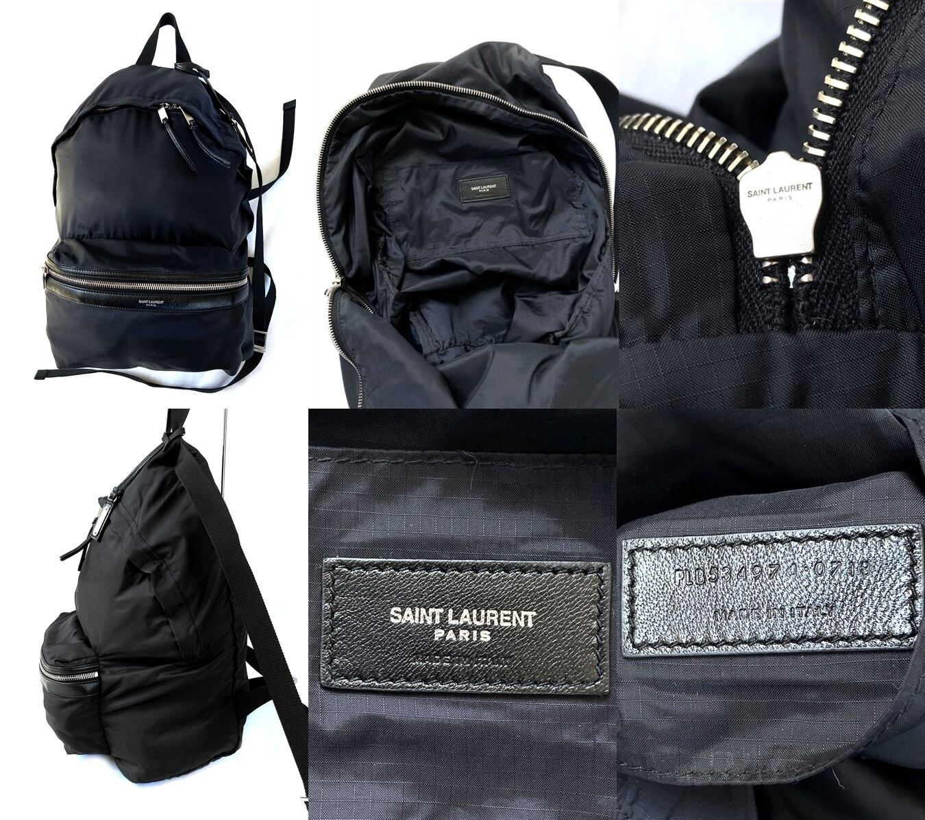 【極美品】SAINT LAURENT リュック シティ ブラック ナイロン