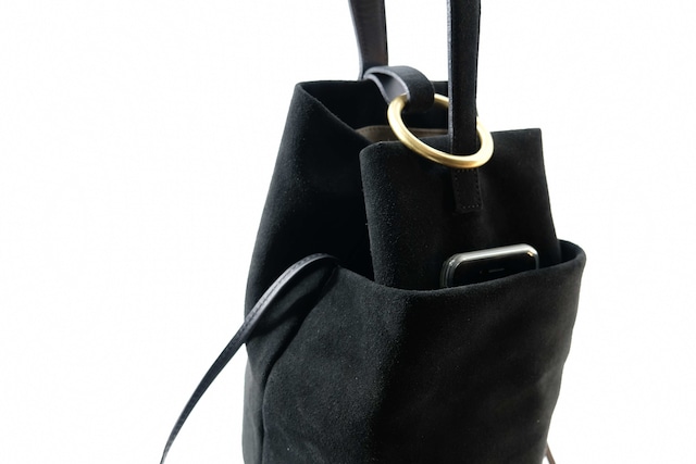 MARROW/MA-AC6310 VELOUR ROUND HANDLE BLACK