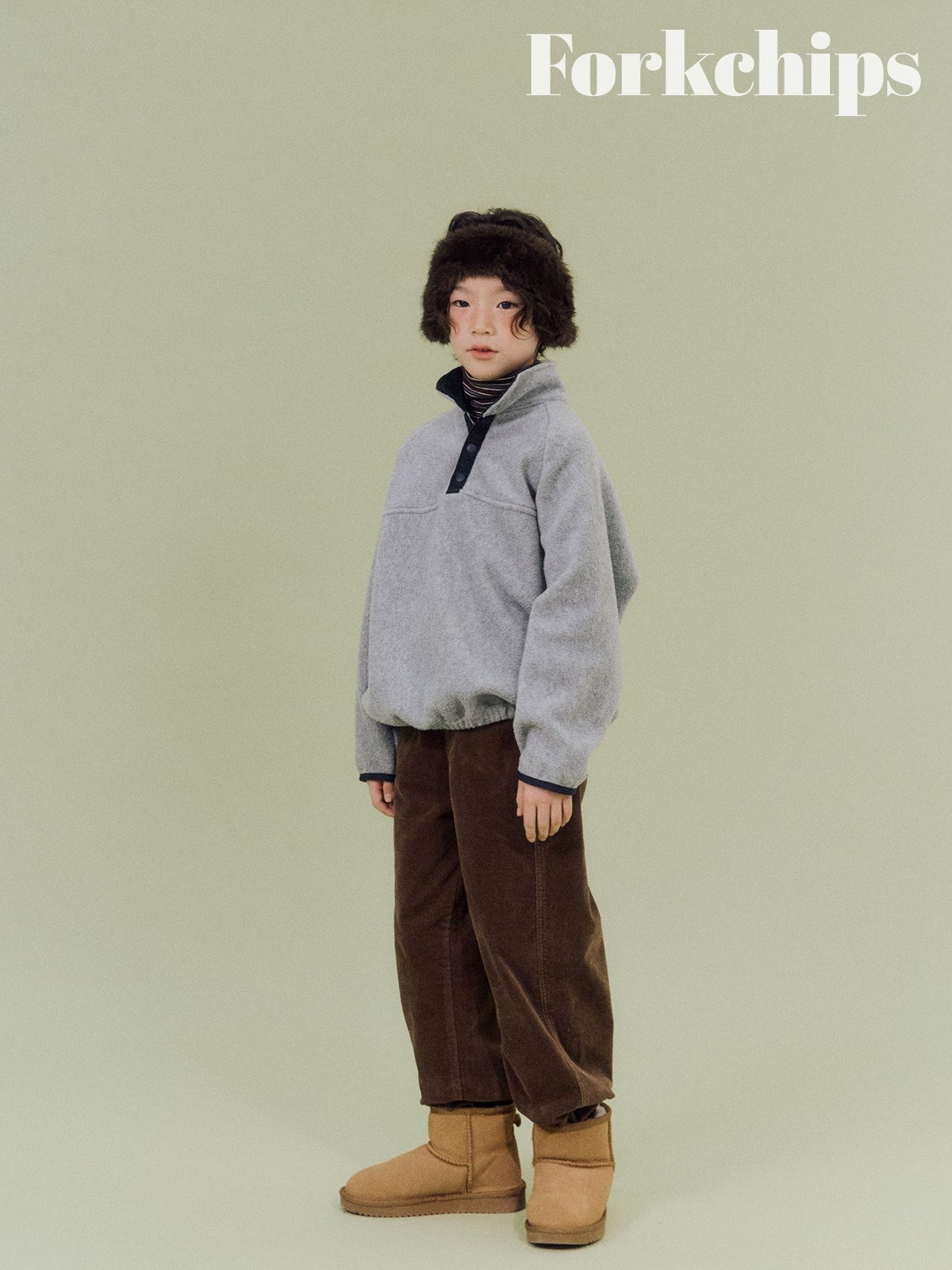 FORK CHIPS［取寄］mango fleece anorak mtm 26winter