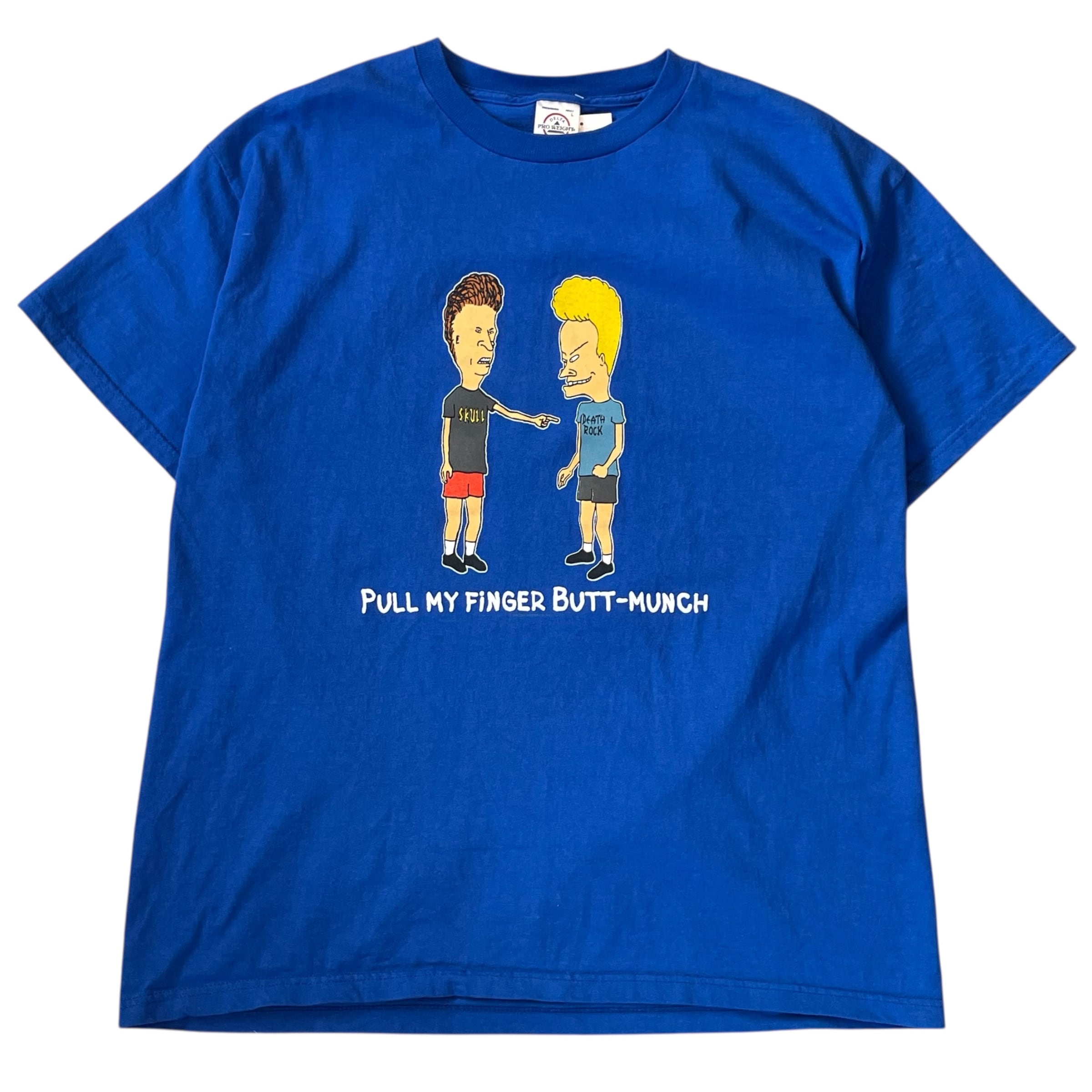 90~00s BEAVIS AND BUTT-HEAD "PULL MY FINGER BUTT-MUNCH" T-shirt