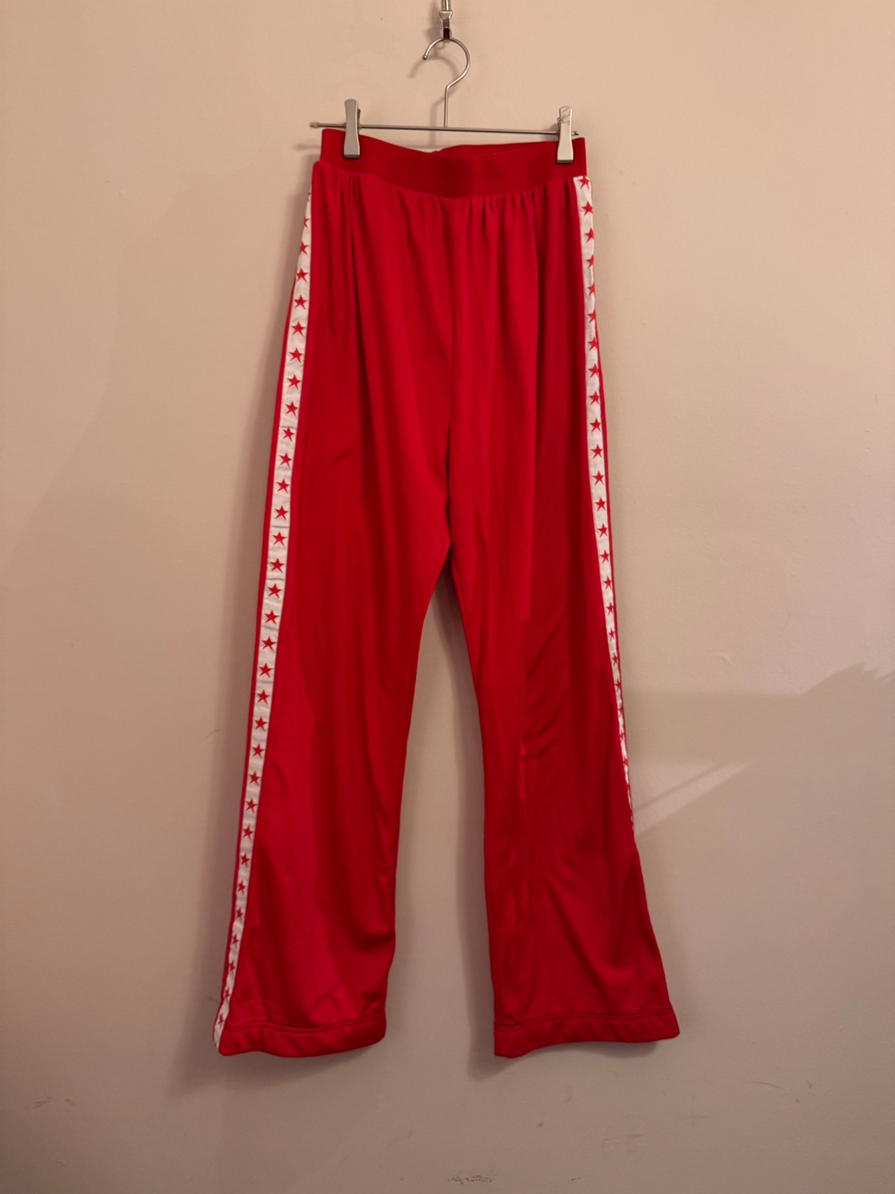 1980's レトロレッドスタージャージパンツ