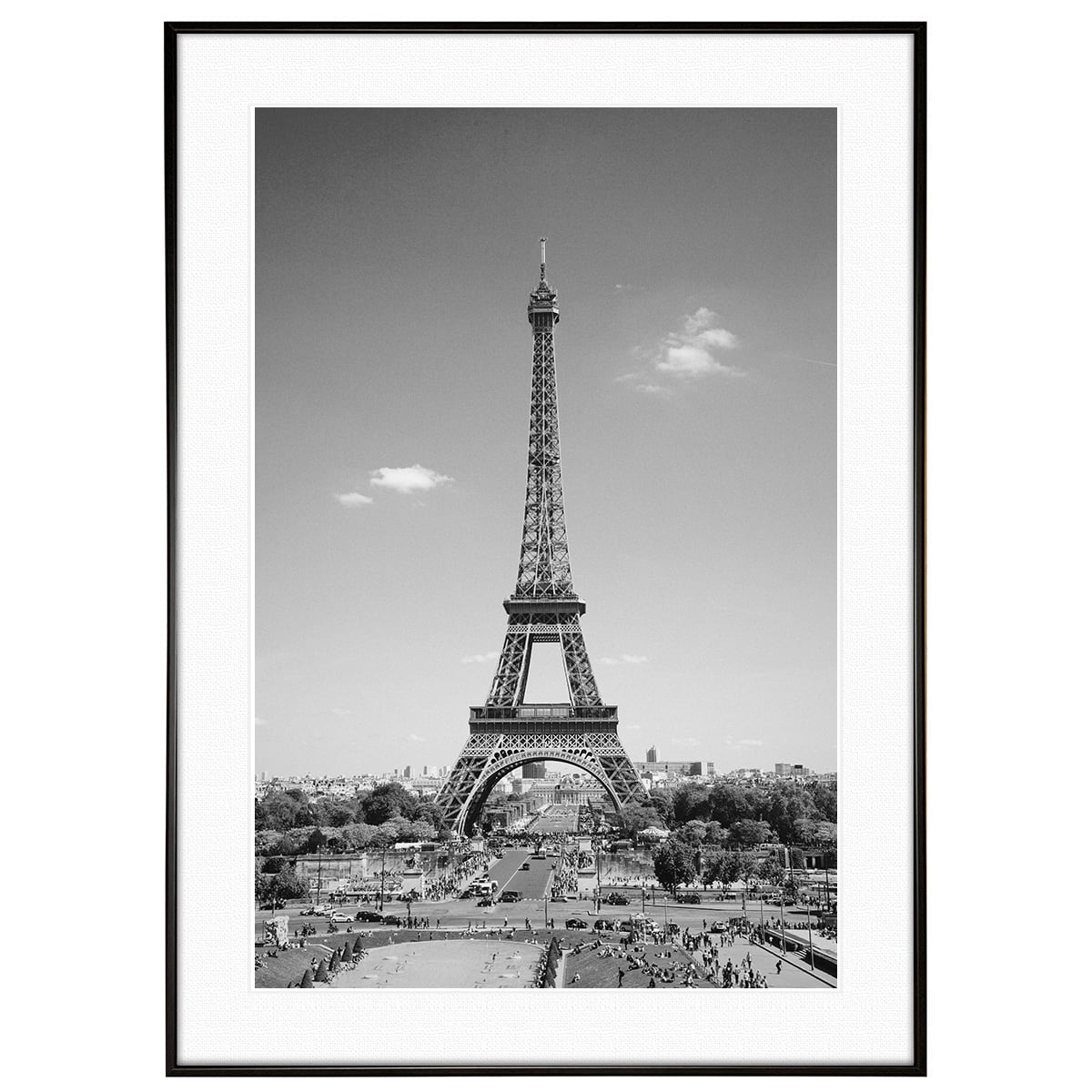 フランス写真 パリ エッフェル塔 インテリア モノクロアートポスター額装 AS1446